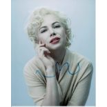 Michelle Williams 8x10 colour photo of Michelle at Marilyn from My week With Marilyn, signed by