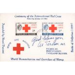 Mother Teresa MC signed 1965 Falklands Islands Centenary of the International Red Cross FDC. Good