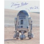 Star Wars. Kenny Baker. 10”x8” signed picture from ‘Star Wars.’  Excellent.