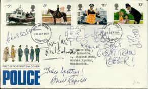 Great Train Robbery,  1979 Police GPO FDC with neat typed address signed by Charlie Wilson, Buster