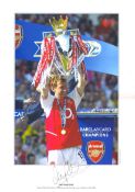 Ray Parlour signed photograph. 16 x 12 inches colour photograph autographed by Arsenal legend Ray