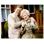 June Whitfield signed 10 x 8 colour Terry and June photo. Good condition