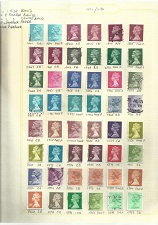 GB Stamps 13 pages of used hinged stamps from 1887 1997 neatly set on album pages with SG - Image 2 of 4