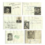 Vintage autograph collection 2 Dave King signature piece fixed to Autograph album page with small