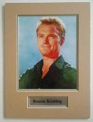 Ronan Keating autographed 8x10 photo matted along with a name plaque to an overall size of 28cm x