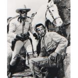 Lone Ranger. A 10”x8” signed picture of Clayton Moore in character as ‘The Lone Ranger.’ Excellent.