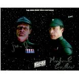 Julian Glover and Michael Culver signed 10 x 8 colour Star Wars the Empire Strikes Back photo.