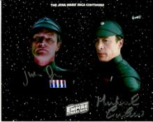 Julian Glover and Michael Culver signed 10 x 8 colour Star Wars the Empire Strikes Back photo.