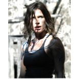 Rhona Mitra 8x10 colour photo of Rhona from Doomsday, signed by her in NYC, 2014. Good Condition