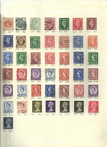 GB Stamps 13 pages of used hinged stamps from 1887 1997 neatly set on album pages with SG