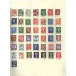 GB Stamps 13 pages of used hinged stamps from 1887 1997 neatly set on album pages with SG