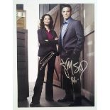 Eddie McLintock and Joanne Kelly autographed large 16 x 12 photograph. Condition