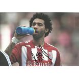 Jermaine Pennant in Stoke strip signed colour 12x8 photo. Good condition