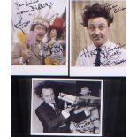 Ken Dodd. A trio of dedicated postcard sized pictures. Excellent.