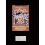Dads Army. Signatures of scriptwriters Jimmy Perry and David Croft with a reproduction theatre