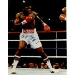 ‘Big John’ Tate world heavyweight champion WBA 1979-80 signed colour 10x8 photo.  Good condition