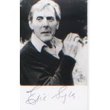 Eric Sykes. Postcard signed picture. Excellent.