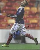 Shaun Maloney in Scotland strip signed colour 10x8 photo. Good condition