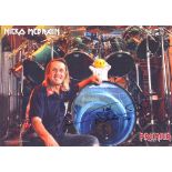 Iron Maiden drummer Nicko McBrain A3 sized photo print of, seen here in an excellent photo of him