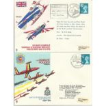 Air Display Flown cover collection. Two RAF logoed hanger type albums containing a complete set of