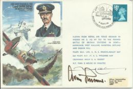 Pierre Clostermann & Gen Adolf Galland signed ACM Lord Dowding Historic aviators cover, only 35