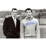 MEL CHARLES B&W 8x12 photo signed by former Arsenal star Mel Charles pictured alongside his brother,