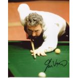JOHN VIRGO 8x10 inch photo hand signed by snooker star John Virgo. Good Condition