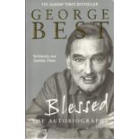 George Best signed softback book, the Autobiography Blessed. Good condition