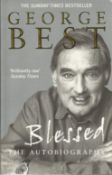 George Best signed softback book, the Autobiography Blessed. Good condition