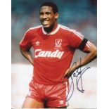 JOHN BARNES 8x10 inch photo hand signed by Liverpool & England star John Barnes. Good Condition