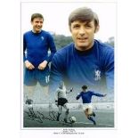 BOBBY TAMBLING Chelsea FC hand signed 16 x 12 photo. Good condition