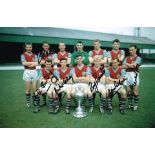 BURNLEY 1960 Signed by CONNELLY,POINTER,MEREDITH,PILKINGTON,McILROY, ROBSON Hand signed 12 x 8