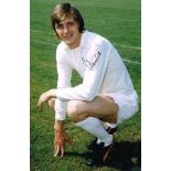 ALLAN CLARKE Leeds United hand signed 12 x 8 photo. Good condition