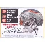 WHERE EAGLES DARE 16x20 inch photo, hand signed by actor Derren Nesbitt, who starred as Major Von