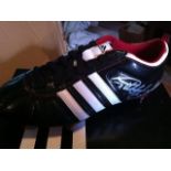 GEOFF HURST Adidas 'AdiQuestra' retro style football boot, brand new, signed by 1966 World Cup