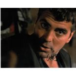 George Clooney 10x8 colour photo of George in From Dusk Till Dawn, signed by him in London. Good