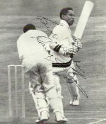 Cricket Legendary All Rounders collection 7 top cricket names signed on cards, magazine photos light