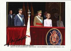 King Juan Carlos I Signed 8 ¼” x 11 ½” Photograph Signed as King. King of Spain from 1975 to 2014,