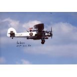 D-DAY & RUSSIAN CONVOYS 8x12 inch photograph signed by Peter Beresford DSC who flew the Swordfish on