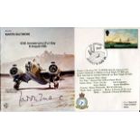 MALTA SPITFIRE PILOT RAF bomber series cover signed by Percy 'Laddie' Lucas DFC. Good Condition