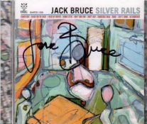 Jack Bruce Signed to inside cover of CD Silver Rails. Good condition