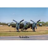 PEENEMUNDE RAID 8x12 inch photo signed by George Dunn DFC In all George flew a total of 44