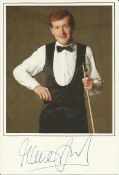 Steve Davis signed small colour photo Good condition