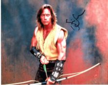 Kevin Sorbo 10x8 photo of Kevin as Hercules, signed by him in NYC. Good condition