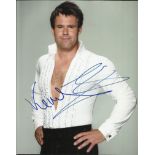 Rugby Colour 8x10 photograph from the celebrity dancing show Strictly Come Dancing, autographed by