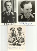 Luftwaffe Ace signed photo collection over 70 6 x 4 black and white photos signed by German