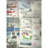 Assorted RAF signed covers about 150 flown covers including some nice signed varieties from across