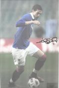 Karl Laferty in Rangers strip signed colour 12x8 photo. Good condition