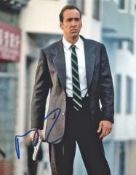 Nicolas Cage The Rock Signed Photo Obtained At London Hotel 2013 For Press Of Frozen Ground Signed