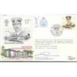 WW2 ace 1987 Lord Dowding Sheltered Housing project cover signed by Sqn Ldr Kenneth Lee DFC, Battle